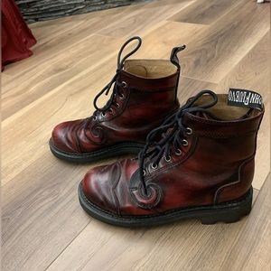 John Fluevog 7th Heaven Derby Swirl (6 eye) Men’s 6